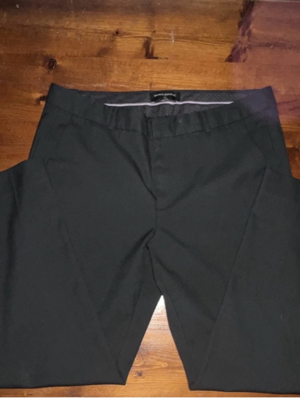 Banana Republic Black Straight-Leg Women's Dress Pants